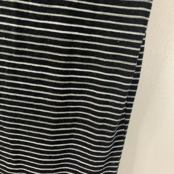 Derek Lam Design Nation Stretch Short Stripe Drop Waist Dress Large L Linen - Picture 9 of 13